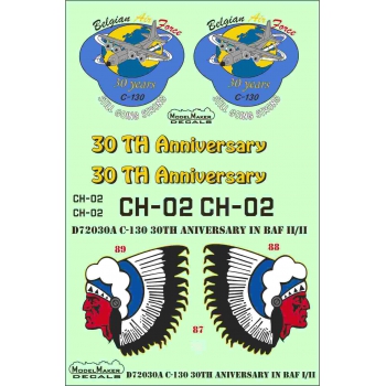D72030A C-130 Hercules 30TH Anniversary in Belgian Air Force
