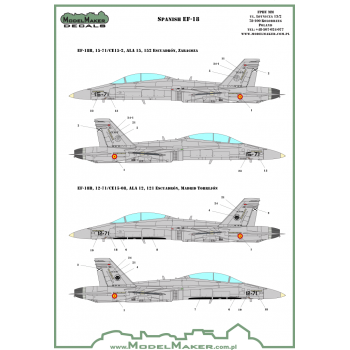D48089 F/A-18 SPAIN STANDARD MARKINGS + STENCILS