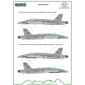D48089 F/A-18 SPAIN STANDARD MARKINGS + STENCILS