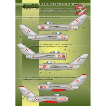 D72023 MiG-15/15bis & Lim-1/2 in Polish service