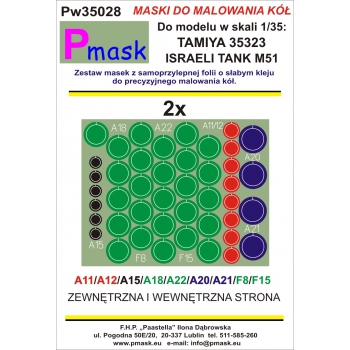 Pw35028 M51 Tamiya 35323