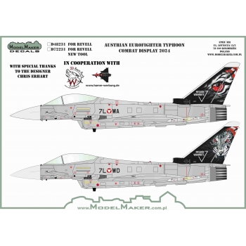 D48231 Austrian Eurofighter Typhoon Combat Display 2024