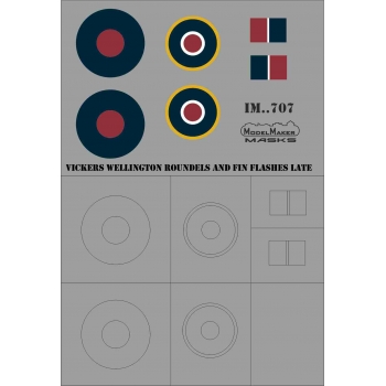 IM72707 VICKERS WELLINGTON ROUNDELS AND FIN FLASHES LATE - LATE (Kopia)