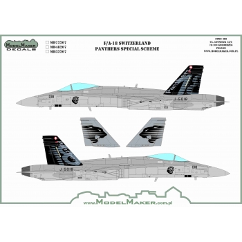 MD48207 F/A-18 Switzerland  Panthers special scheme - masks set 