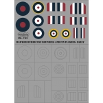 IM32703 HAWKER HURRICANE   ROUNDELS AND FIN FLASHES - EARLY