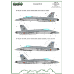 D72089 F/A-18 SPAIN STANDARD MARKINGS + STENCILS