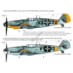 HAD72177 Messerschmitt Bf 109 G-14 / G-6 Trop( HUN V3+72; W-1+13) Decal sheet 1:72