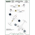 IM72701 Supermarine Spitfire roundels and fin flashes - EARLY 