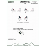 IM72701 Supermarine Spitfire roundels and fin flashes - EARLY 