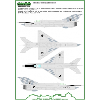 D72043 Modernized Croatian MiG-21's