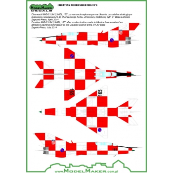 D72043 Modernized Croatian MiG-21's